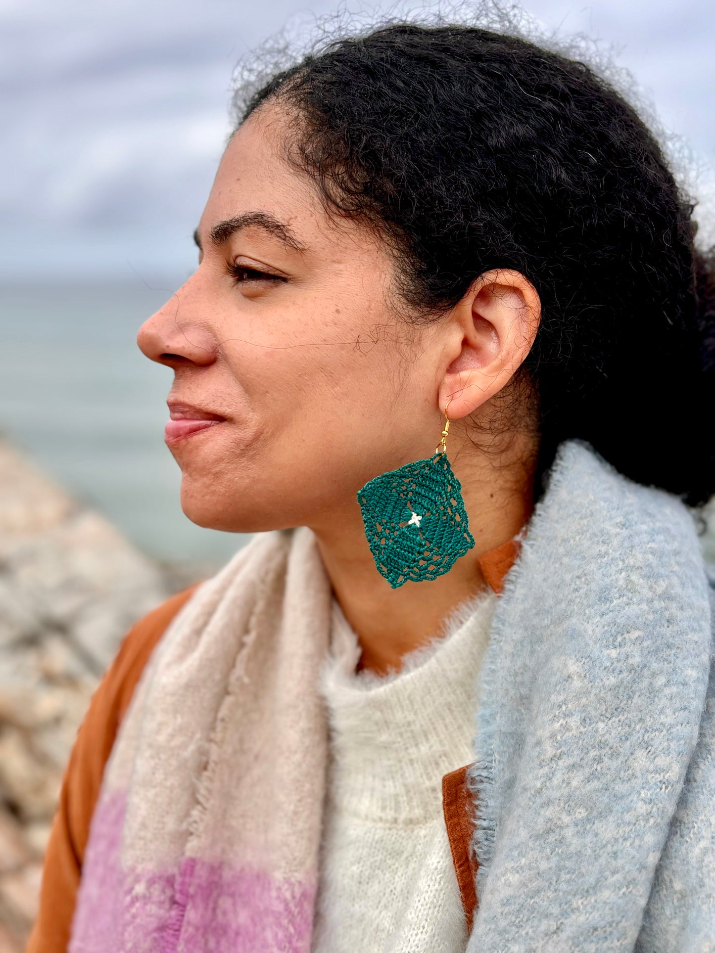 Flysch Earrings | Teal