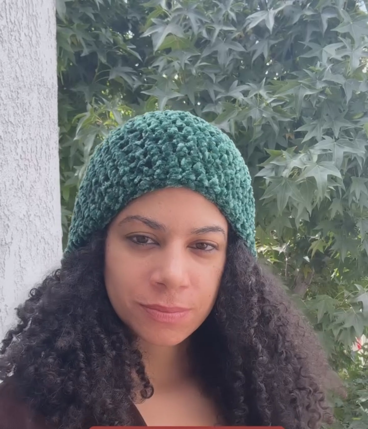 Velvet Equinox Crochet Hat (Emeral)