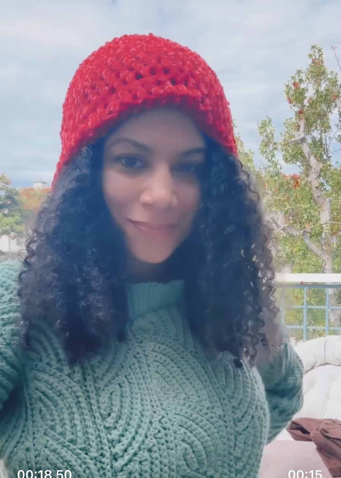 Velvet Equinox Crochet Hat (Blush)