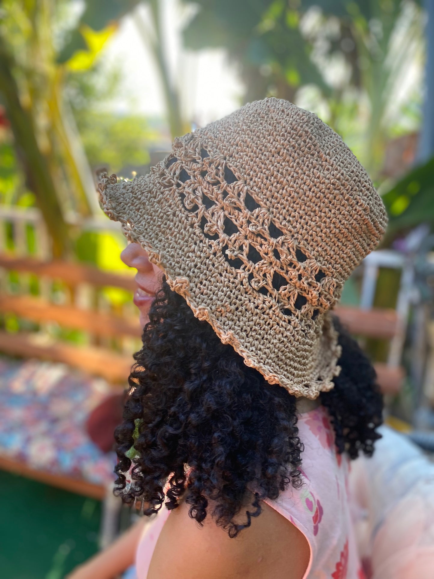Crochet Sun Hat | Natural