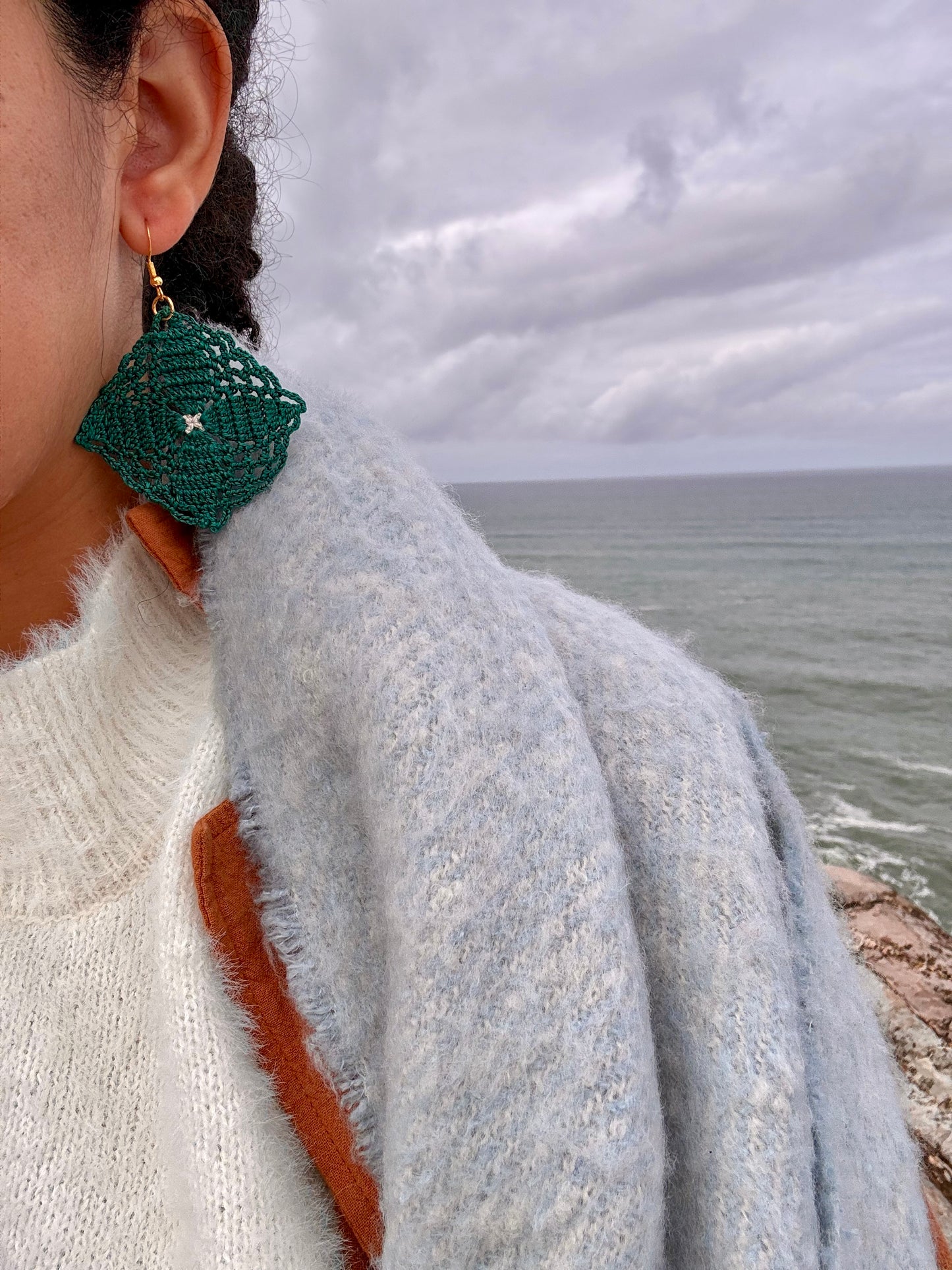Flysch Earrings | Teal