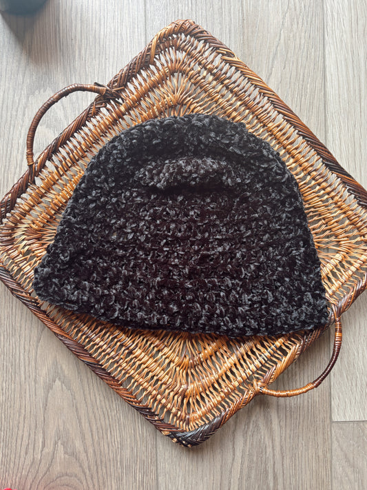 Velvet Equinox Crochet Hat (Midnight)