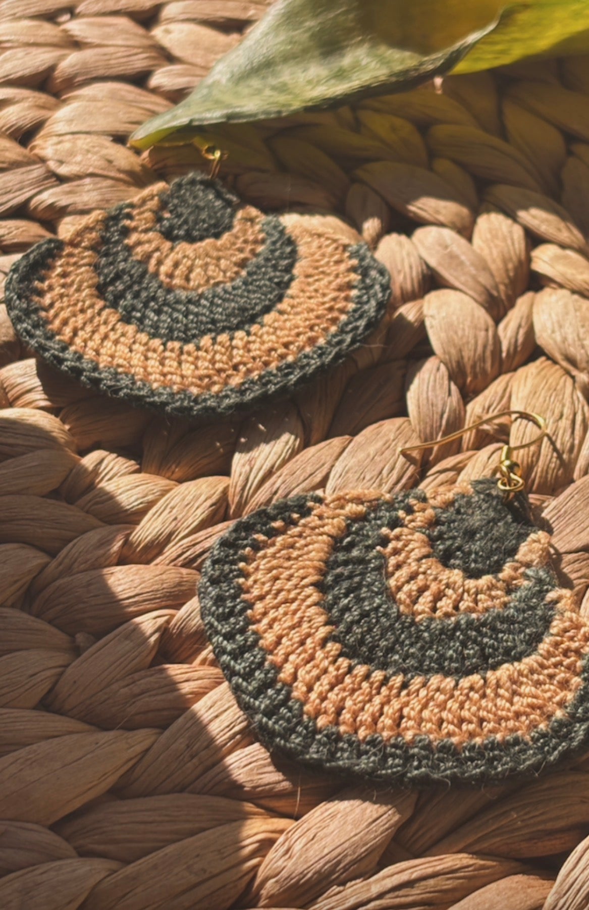 The Gilded Moss Drops Crochet Earrings