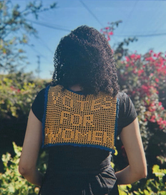 Votes for Women Filet Crochet Capelet (Custom Order)